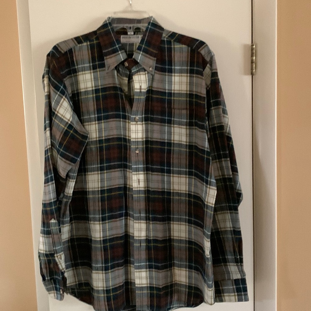 Viyella men’ shirt, size L, 55%wool-45%cotton like new